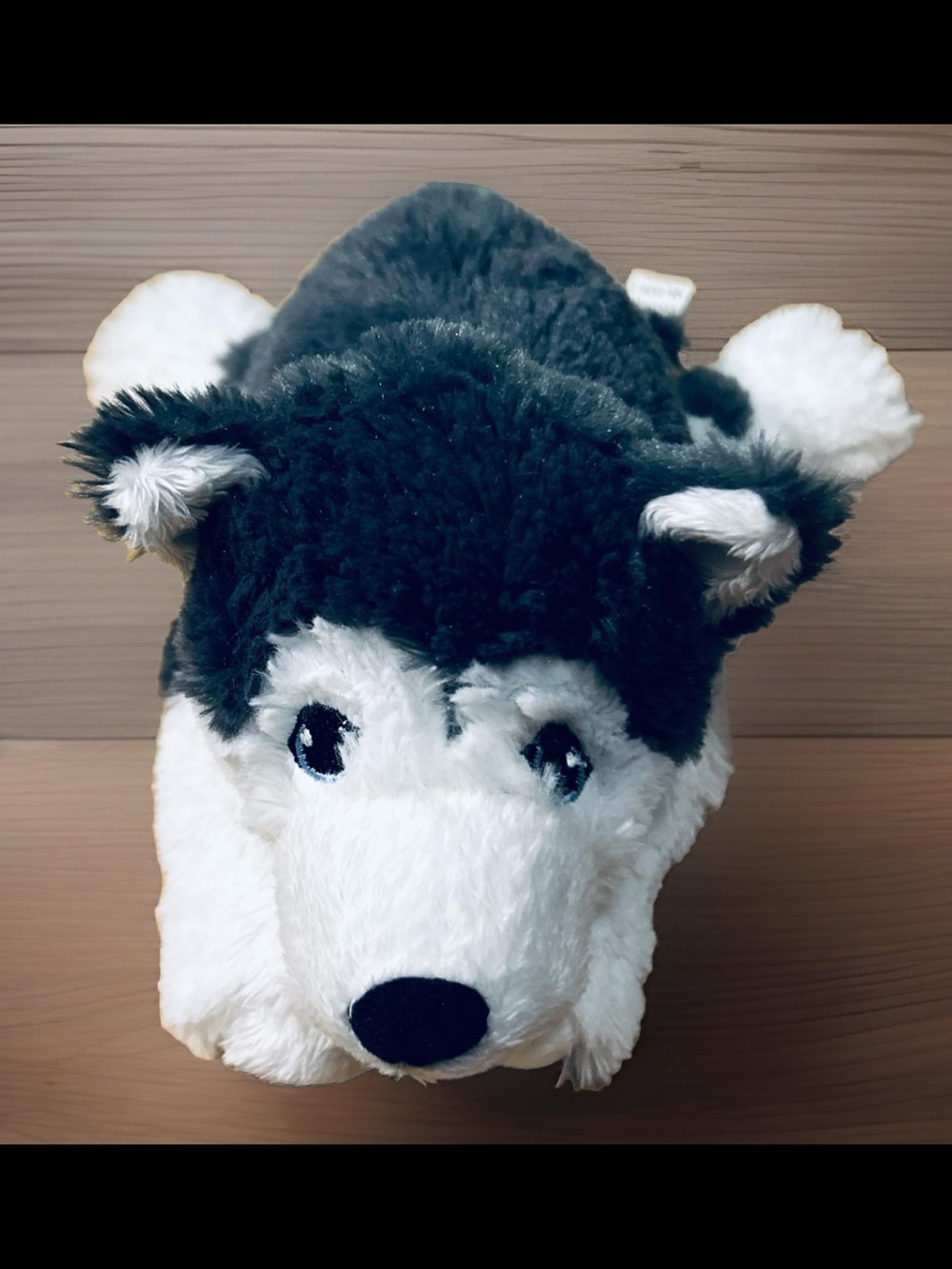 IKEA Livlig Siberian Plush Puppy Dog Husky Wolf Embroidered Eyes Stuffed Animal